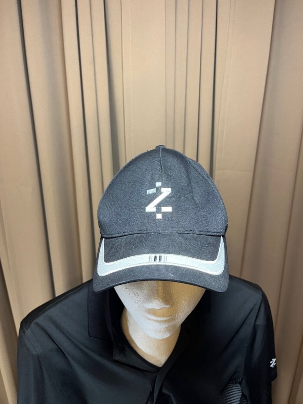 IZOD Black and White Reflective Golf Cap - One Size Adjustable